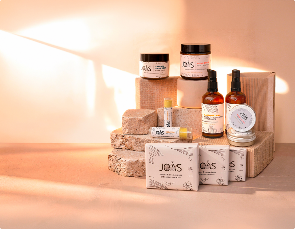 composition visuelle d eproduits joas par New Tells Studio