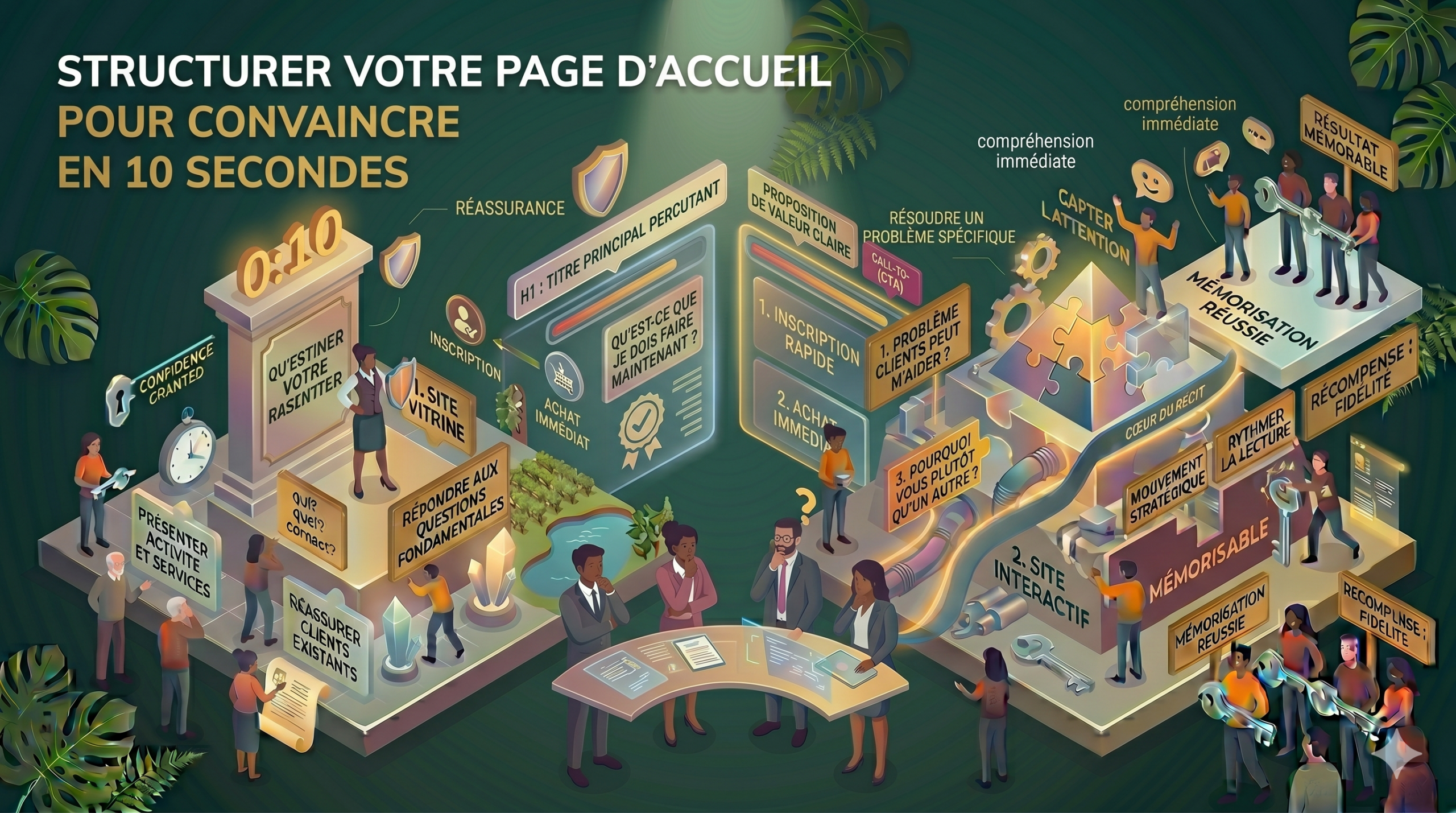 Convaincre en 1à secondes avec la page d'accueil d emon site en Suisse par New tells Studio