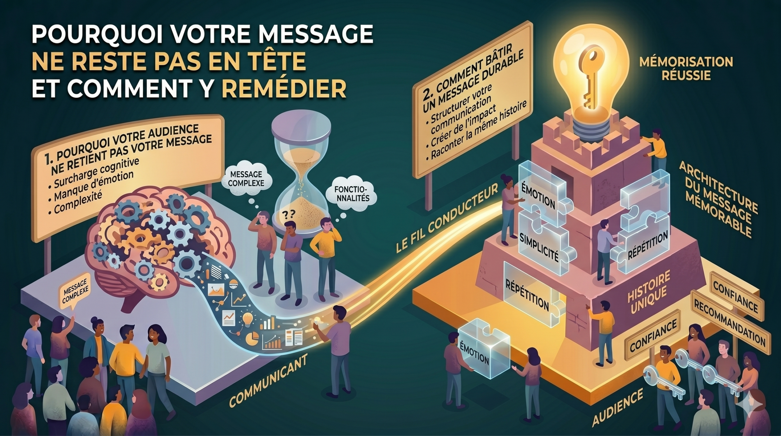 votre audience ne retient pas votre message et comment y remédier
