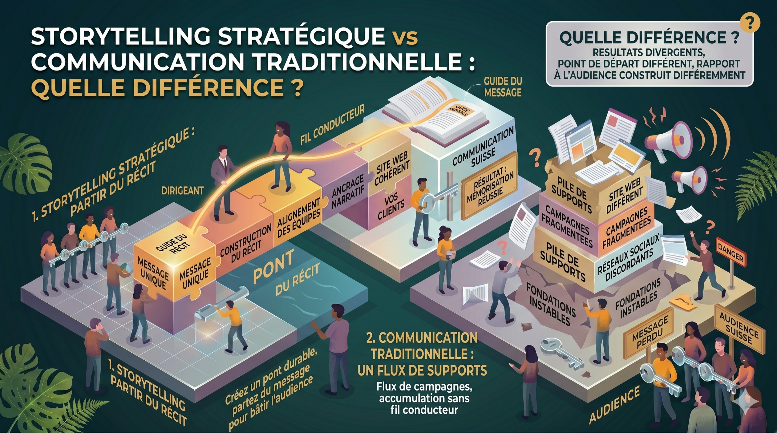Storytelling stratégique vs communication traditionnelle