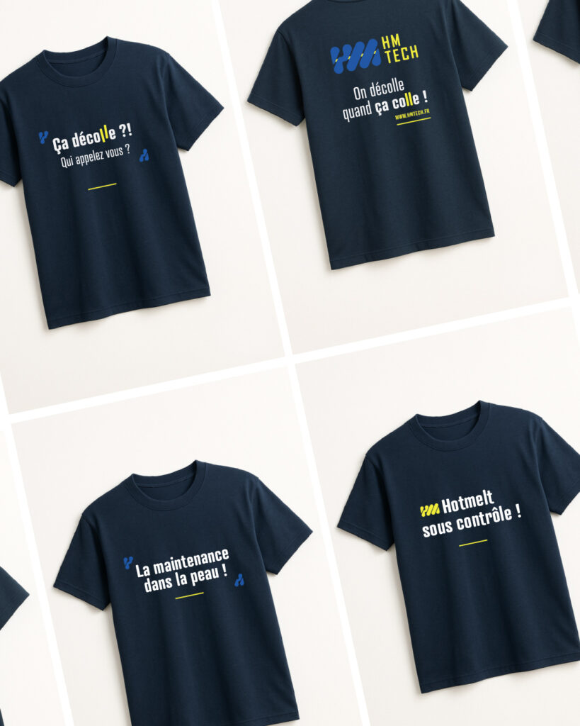 Identité visuelle HM tech par New Tells Studio