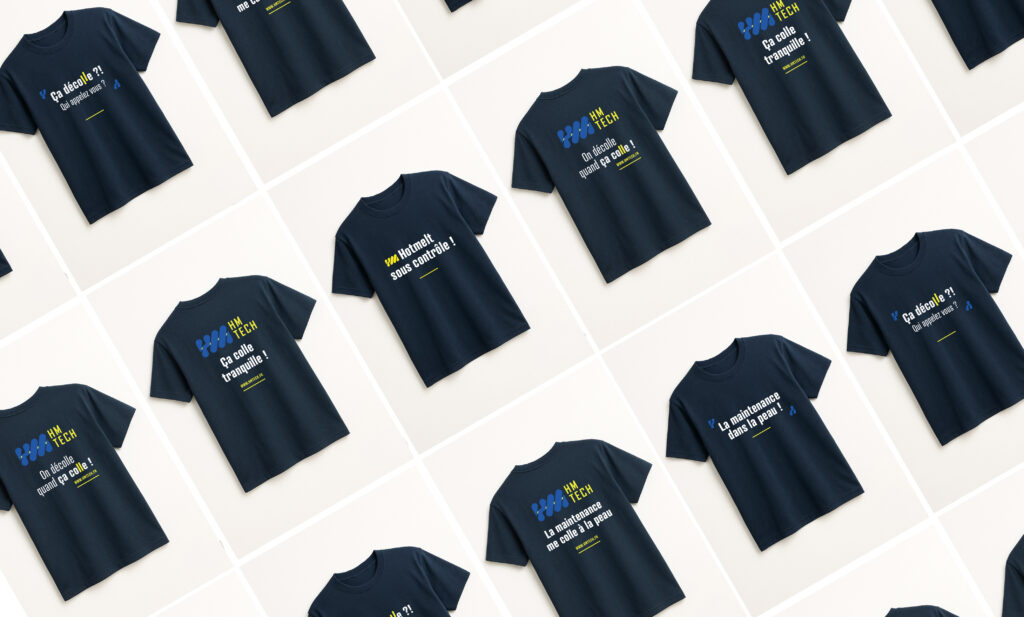 Identité visuelle HM tech par New Tells Studio