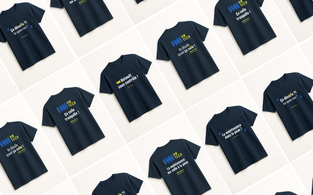 Identité visuelle HM tech par New Tells Studio