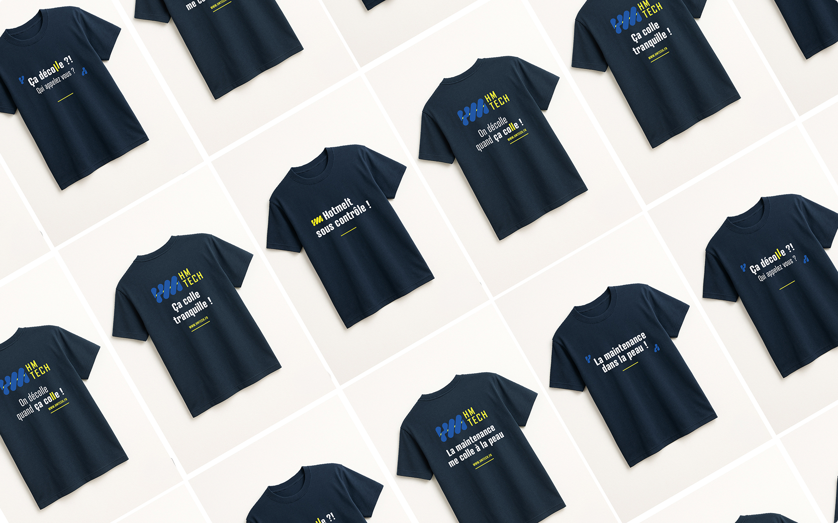 Identité visuelle HM tech par New Tells Studio