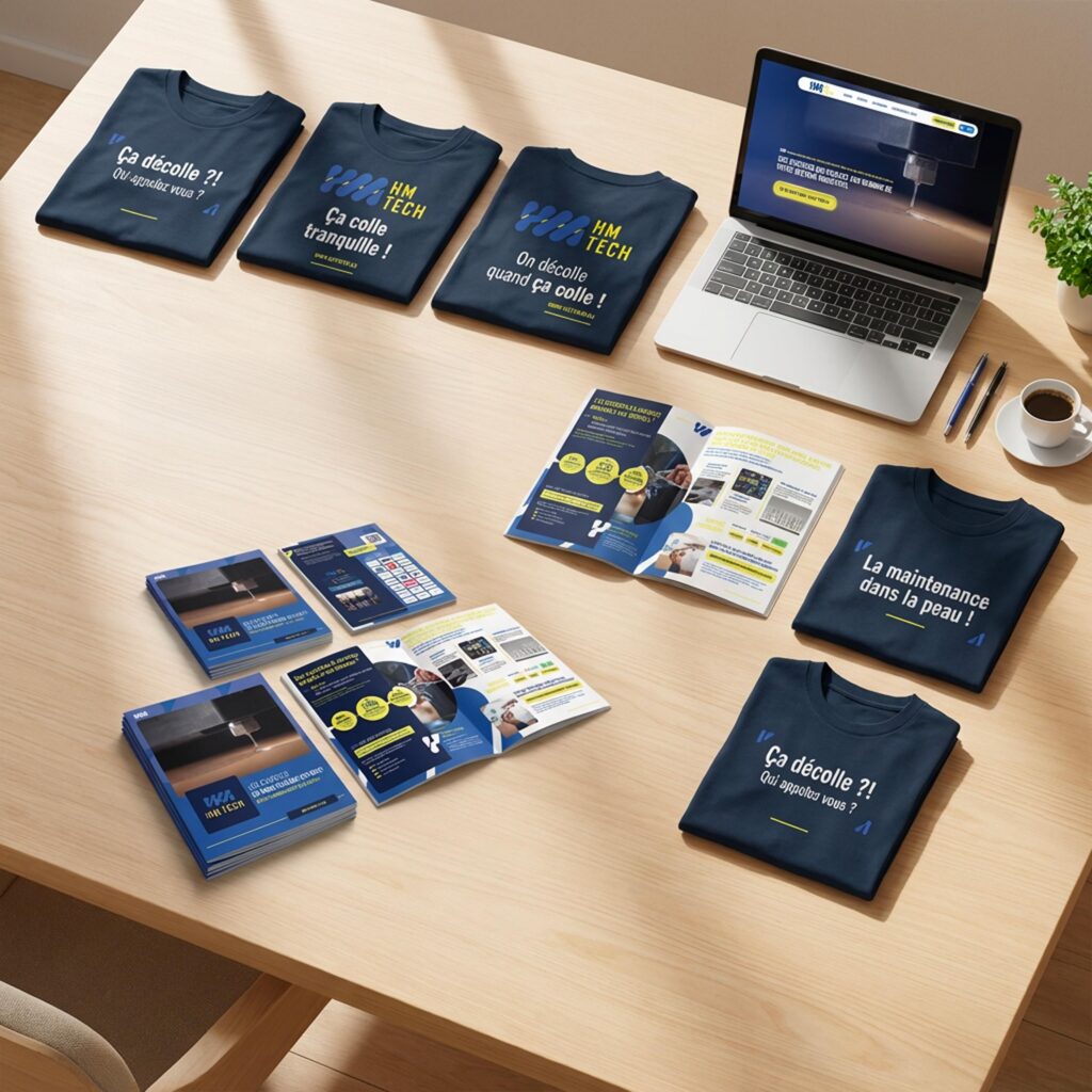 creation identité visuelle HM Tech suisse par New Tells studio