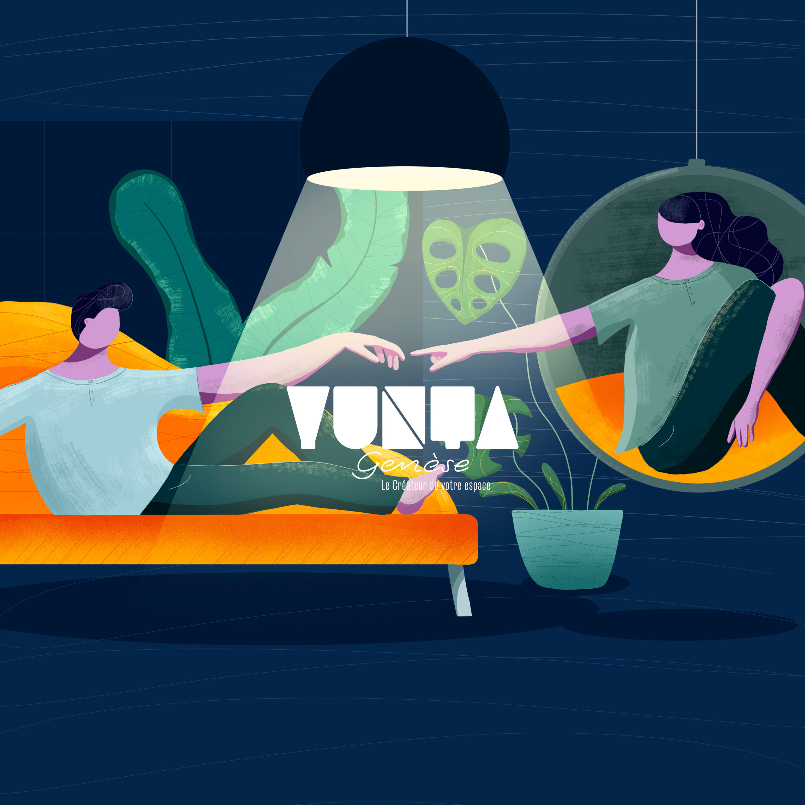 Creation identité de marque Yunta Genese par New tells studio